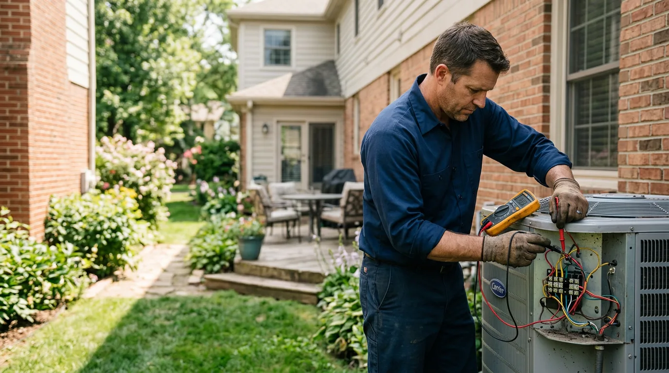 HVAC technician working near Northwood, IA